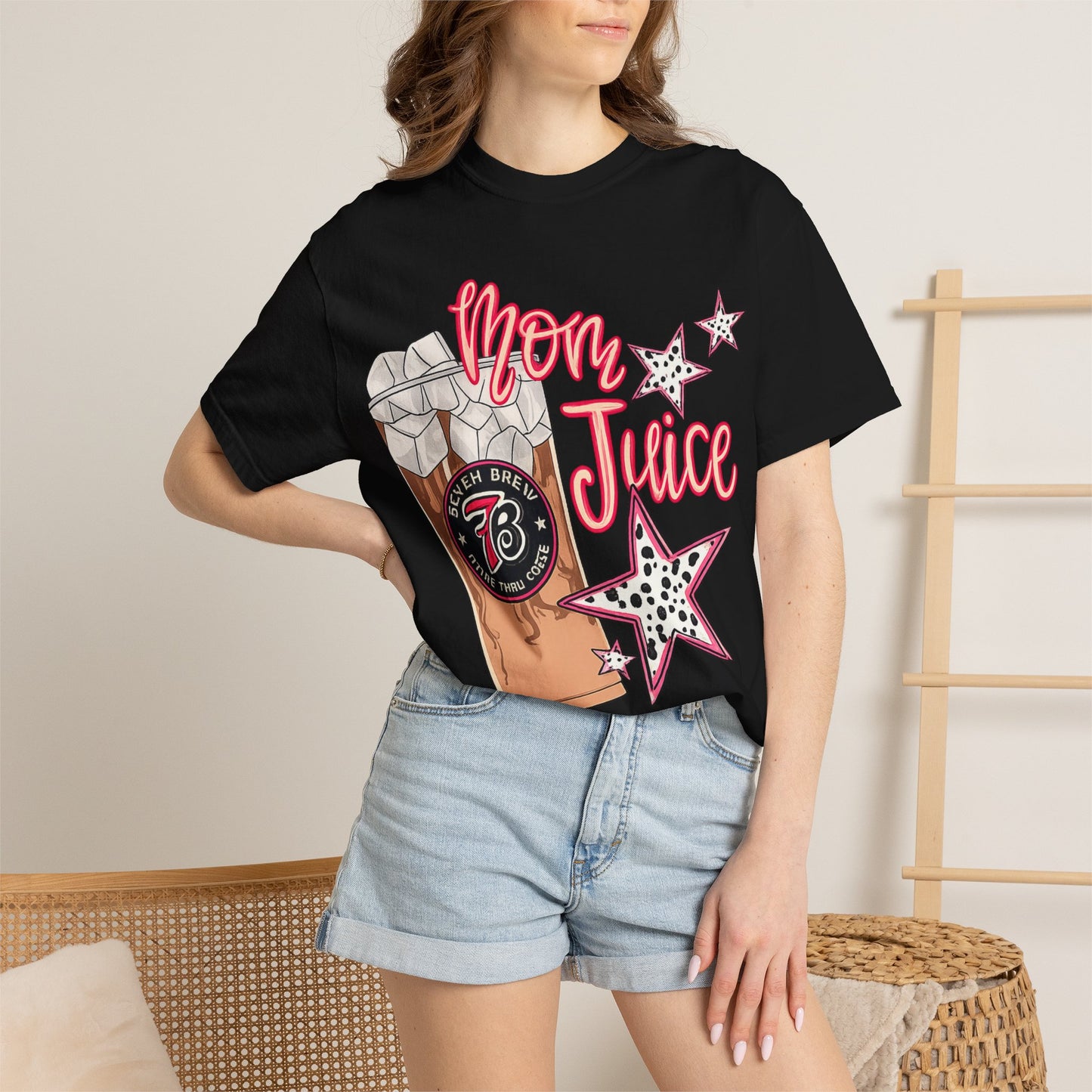 Mom Juice T-Shirt — Retro Milkshake Graphic Tee for Moms
