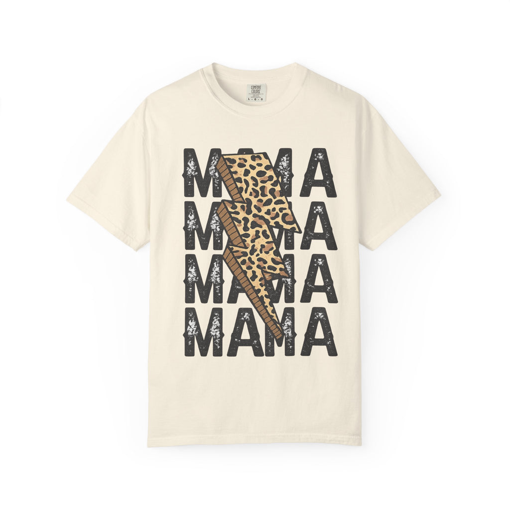 Mama Leopard Lightning Bolt T-Shirt