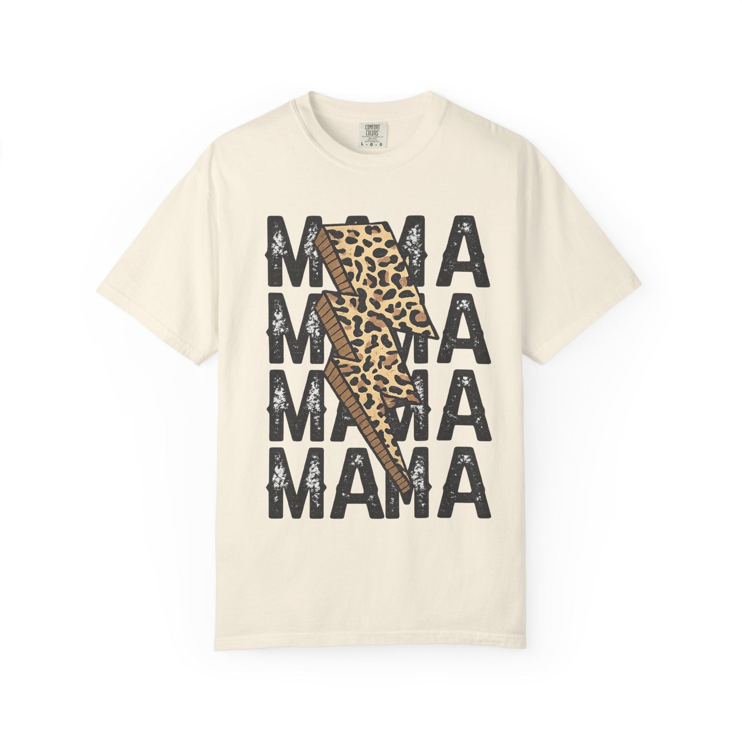 Mama Leopard Lightning Bolt T-Shirt