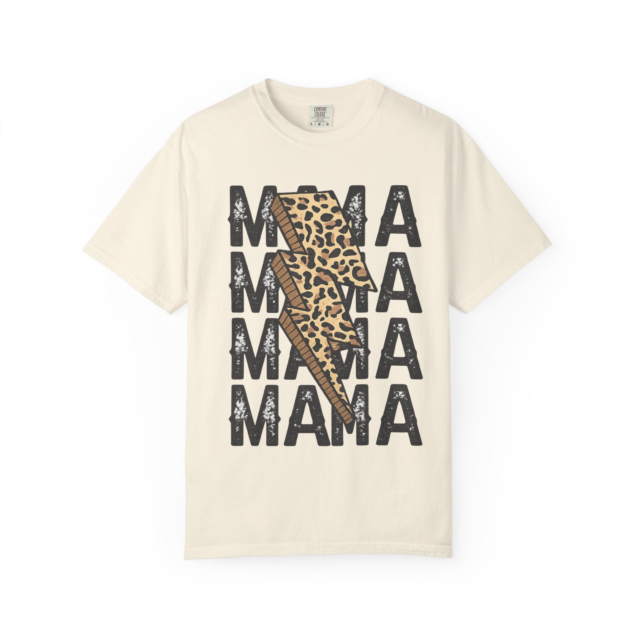 Mama Leopard Lightning Bolt T-Shirt