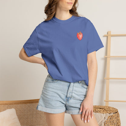 Strawberry Faith T-Shirt — "By Their Fruit You Will Know Them" (Matthew 7:16)