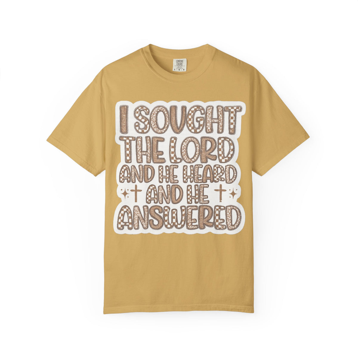 I Sought The Lord Christian T‑Shirt — Inspirational Faith Tee