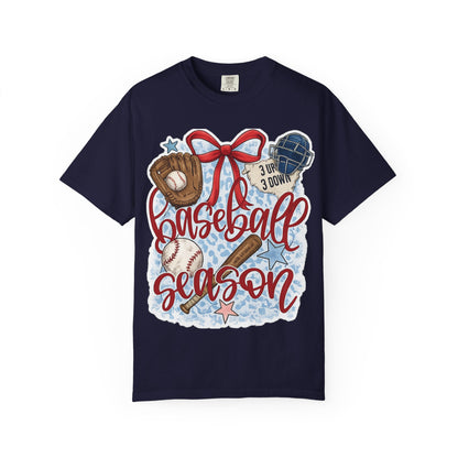 Baseball Season T-Shirt — Retro Gloves, Bat & Ball Sports Tee