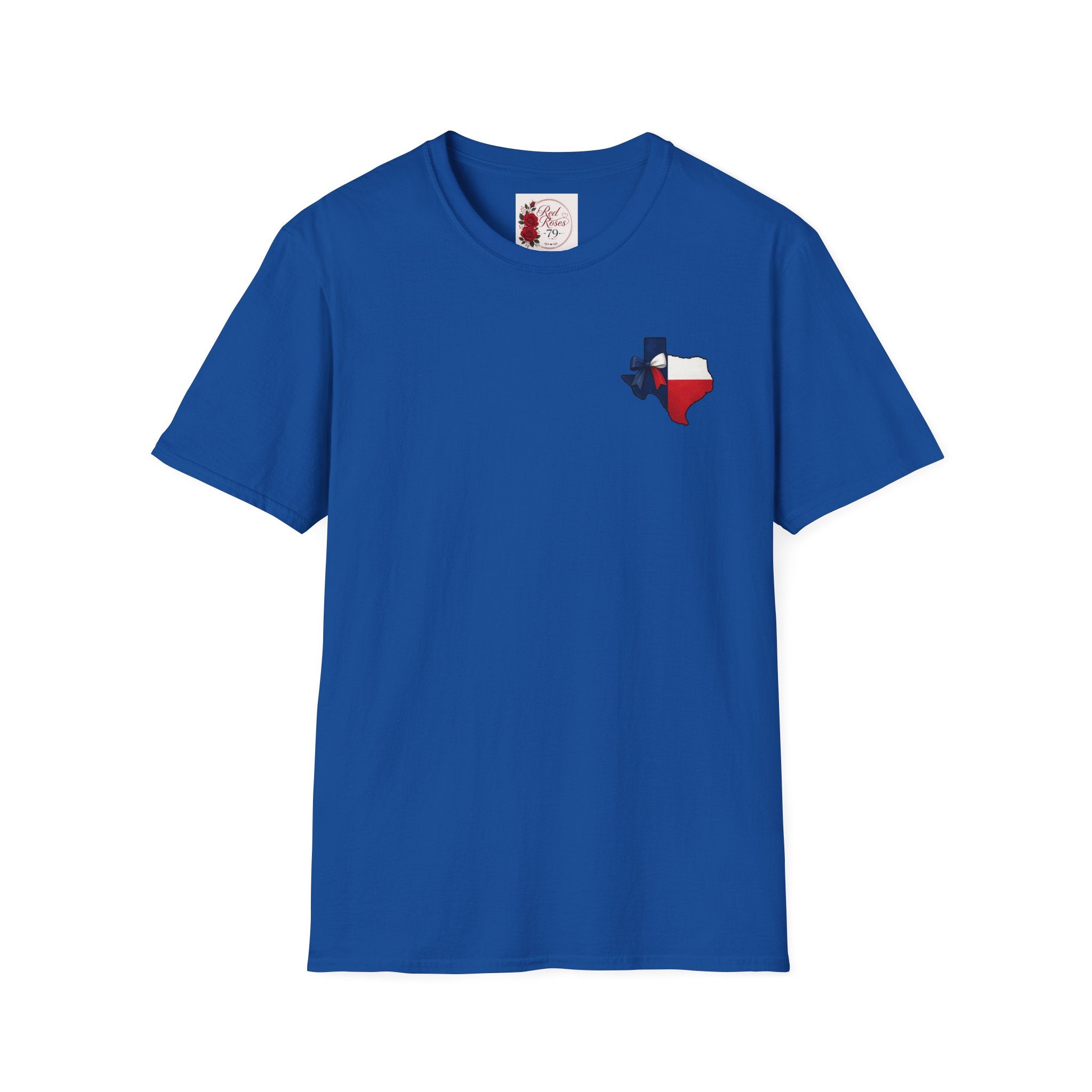 Texas Flag Outline T‑Shirt — Small Texas Map with Lone Star
