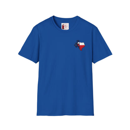 Texas Flag Outline T‑Shirt — Small Texas Map with Lone Star