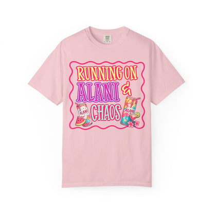 T-Shirt — "Running on Alani & Chaos" Graphic Tee