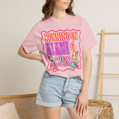 T-Shirt — "Running on Alani & Chaos" Graphic Tee