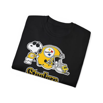 Steelers Snoopy Football Tee — Vintage Peanuts Helmet Tee
