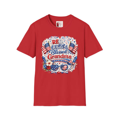 Red White & Blessed Grandma T-Shirt — Patriotic 4th of July Gift