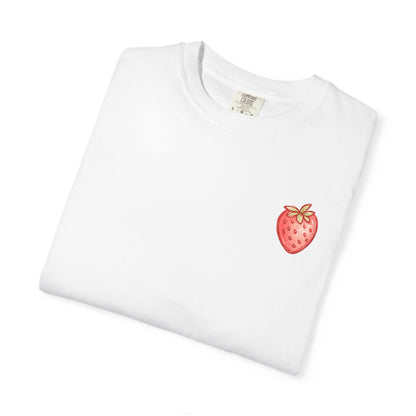 Strawberry Faith T-Shirt — "By Their Fruit You Will Know Them" (Matthew 7:16)