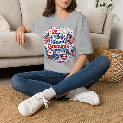 Red White & Blessed Grandma T-Shirt — Patriotic 4th of July Gift
