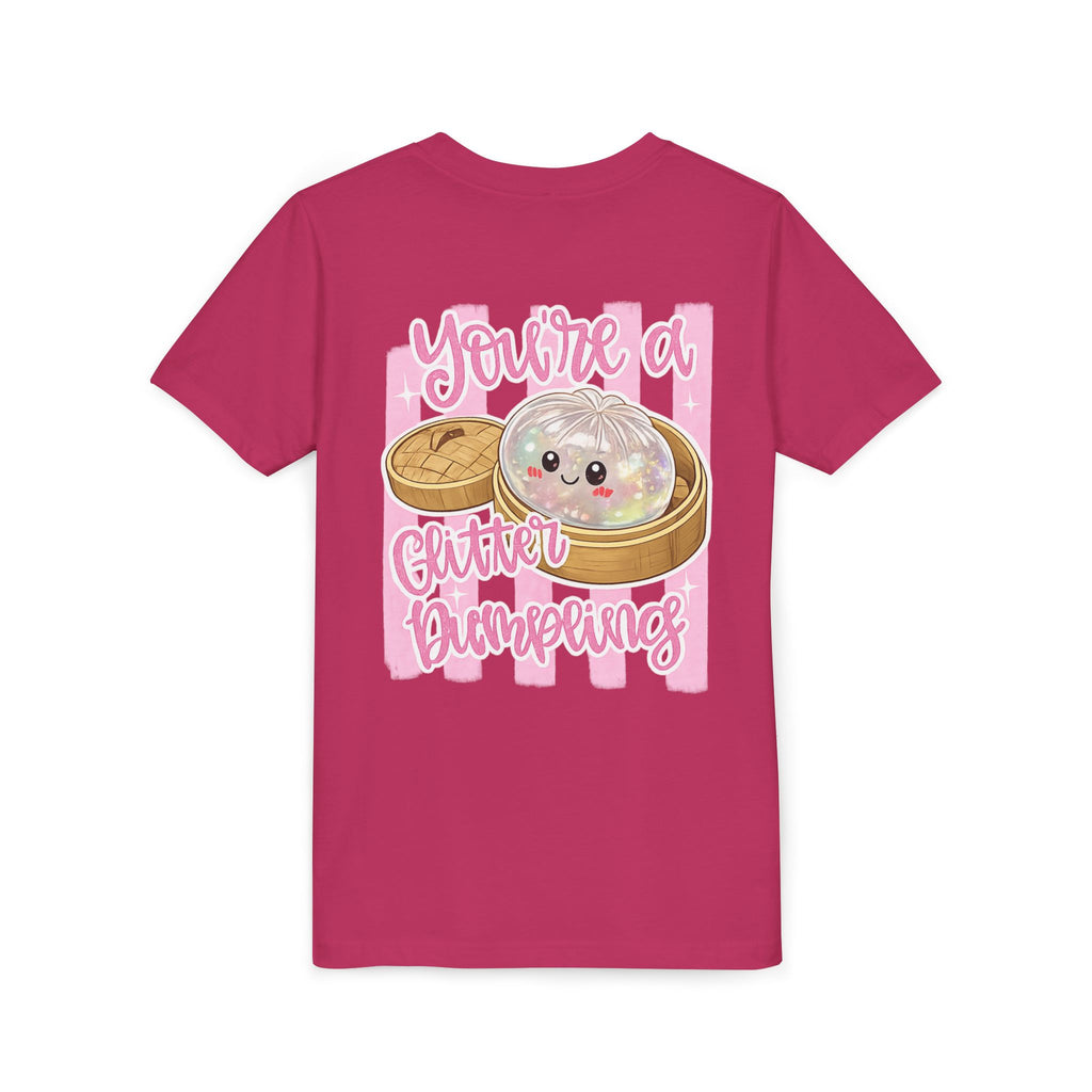 Youth Tee — Cute Glitter Dumpling Kids T‑Shirt ("You're a Glitter Dumpling")