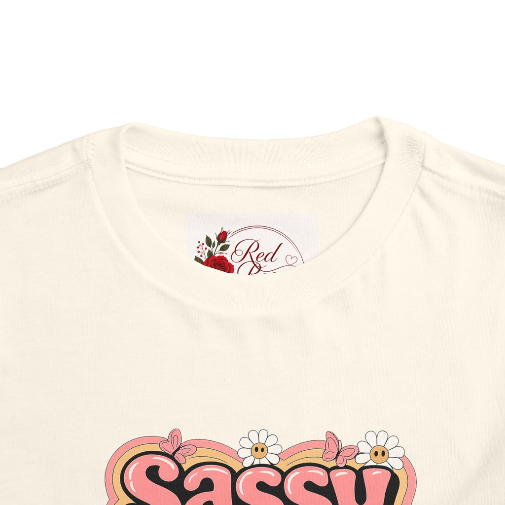 Toddler Tee — "Sassy Little Soul" Retro Flower Power Graphic
