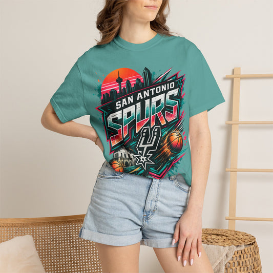 San Antonio Spurs Retro Sunset T-Shirt