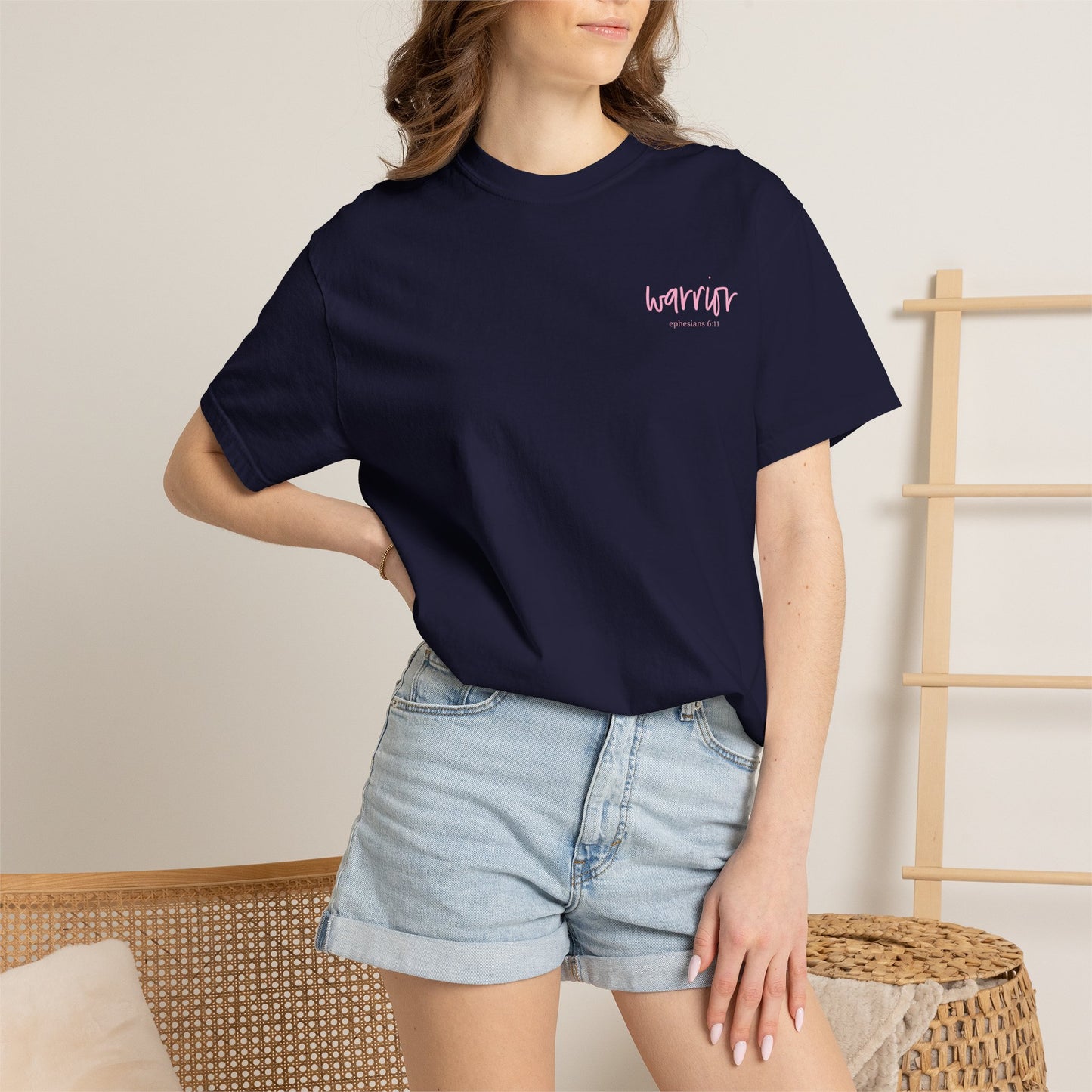 T-Shirt — PMOS Warrior Floral Uterus Support Tee