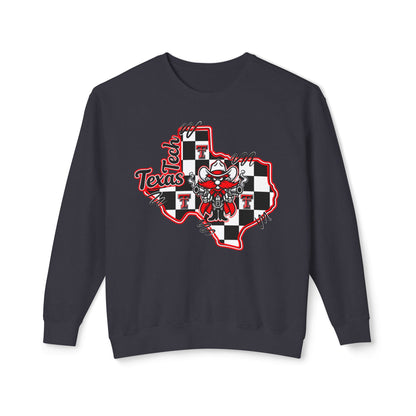 Texas Checkerboard Cowboy Crewneck Sweatshirt