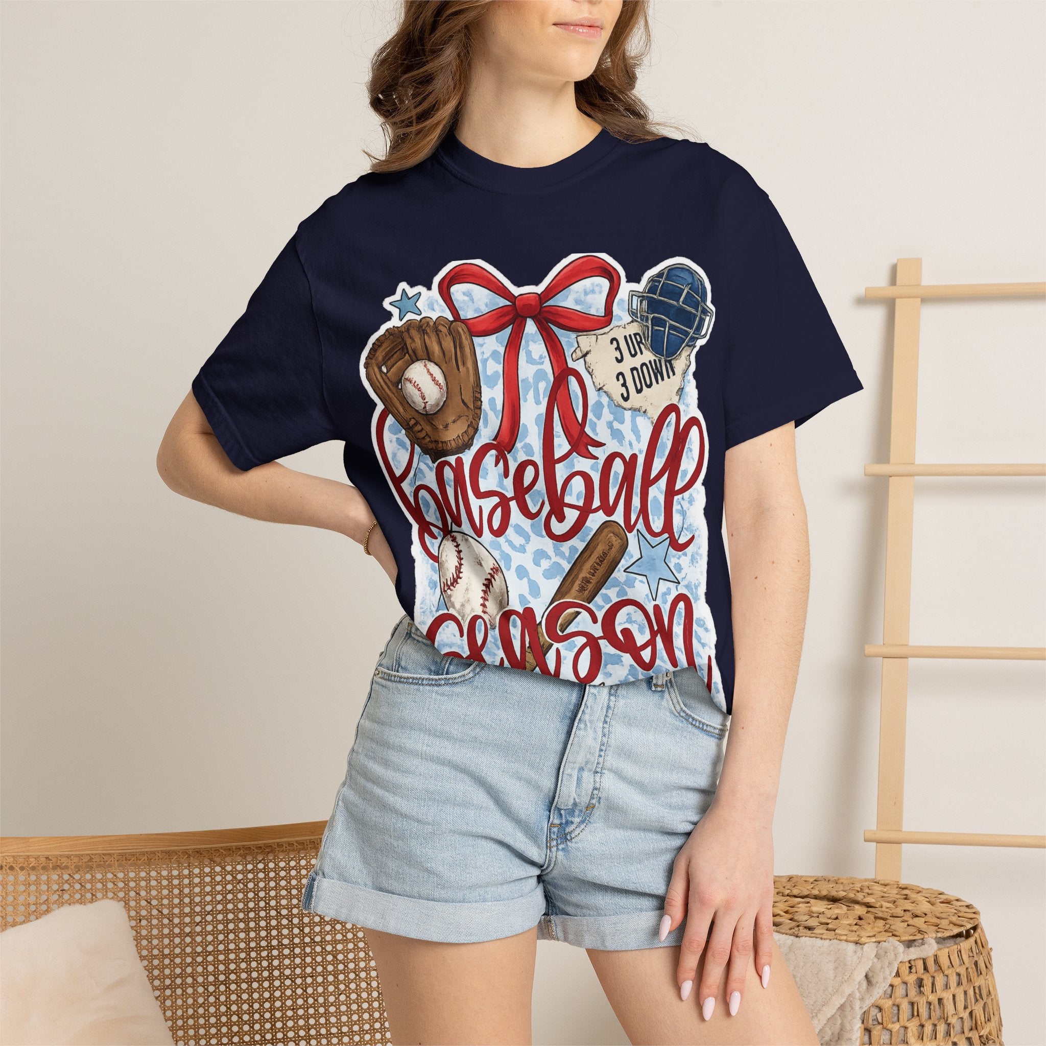 Baseball Season T-Shirt — Retro Gloves, Bat & Ball Sports Tee