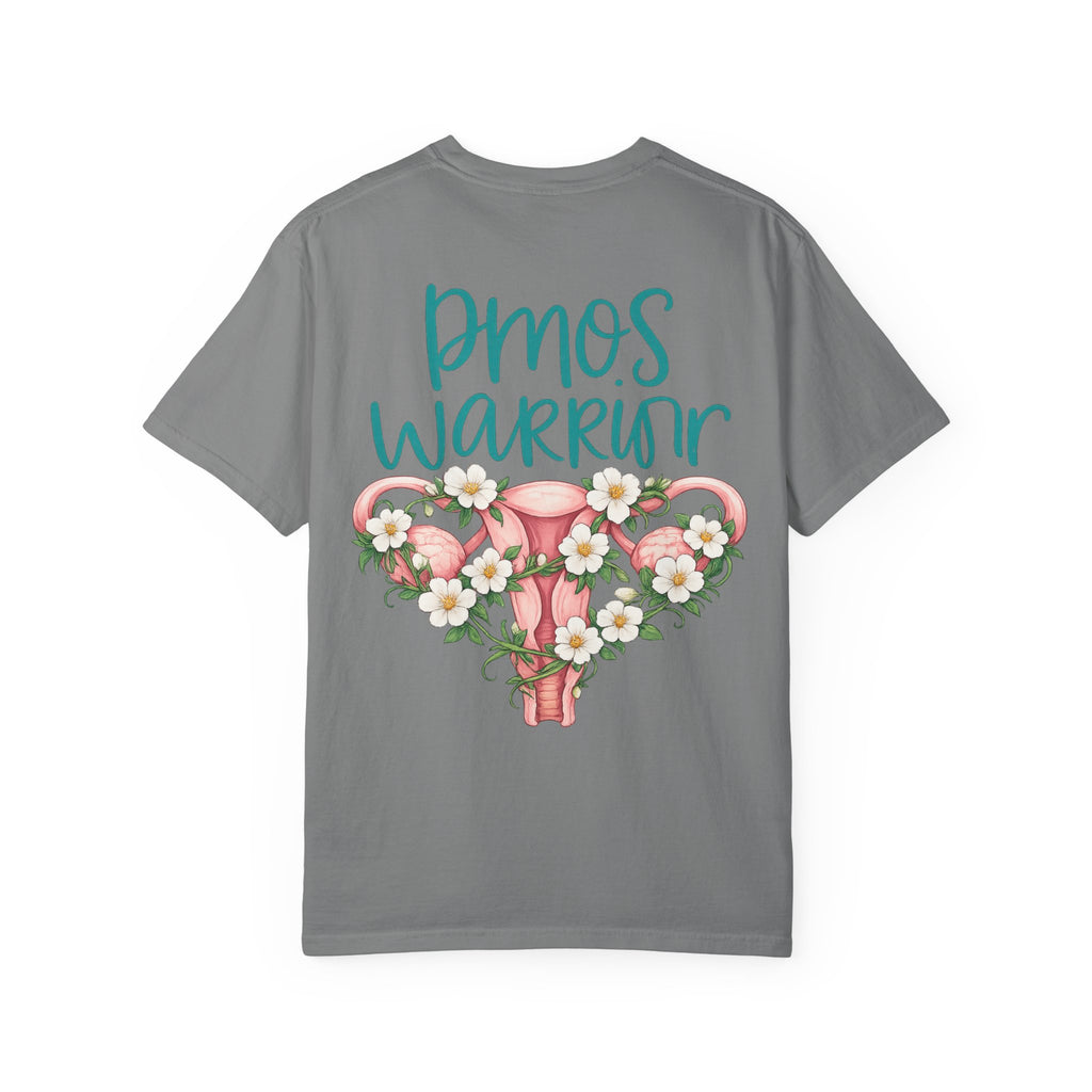 T-Shirt — PMOS Warrior Floral Uterus Support Tee