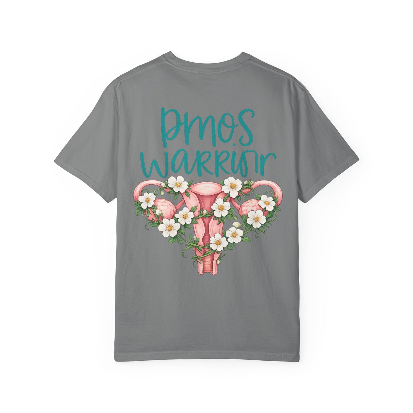 T-Shirt — PMOS Warrior Floral Uterus Support Tee