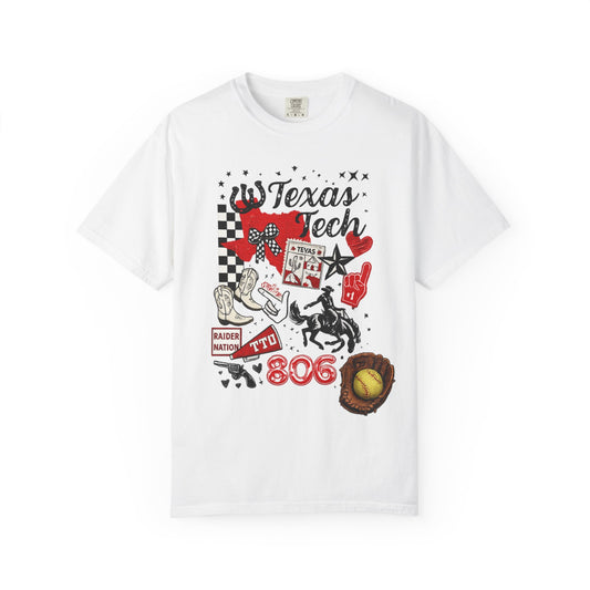 Texas Tech Collage T-Shirt — 806 Raider Nation Graphic Tee