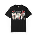 Baseball Mom T-Shirt — Vintage Checker & Stitch Graphic