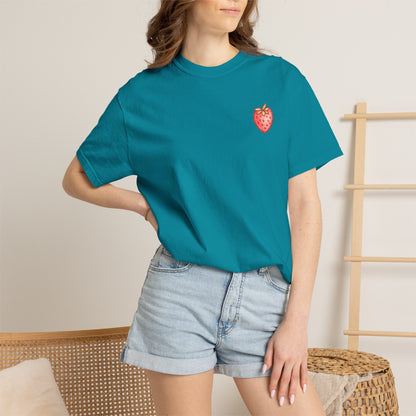 Strawberry Faith T-Shirt — "By Their Fruit You Will Know Them" (Matthew 7:16)