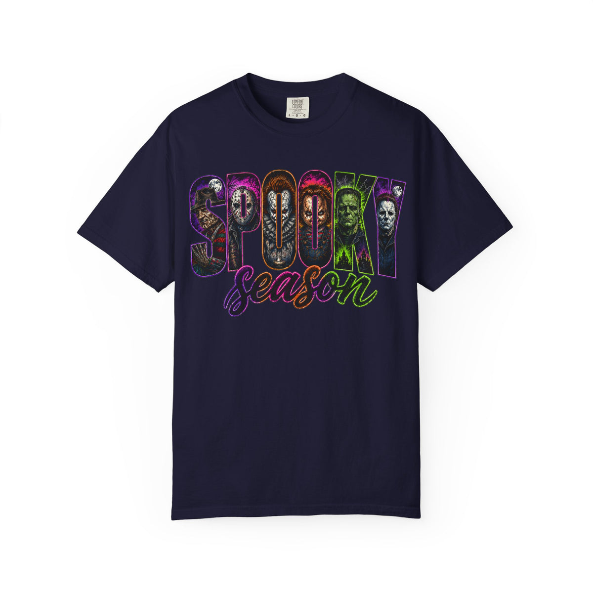 Spooky Season T-Shirt — Halloween Horror Movie Montage Tee