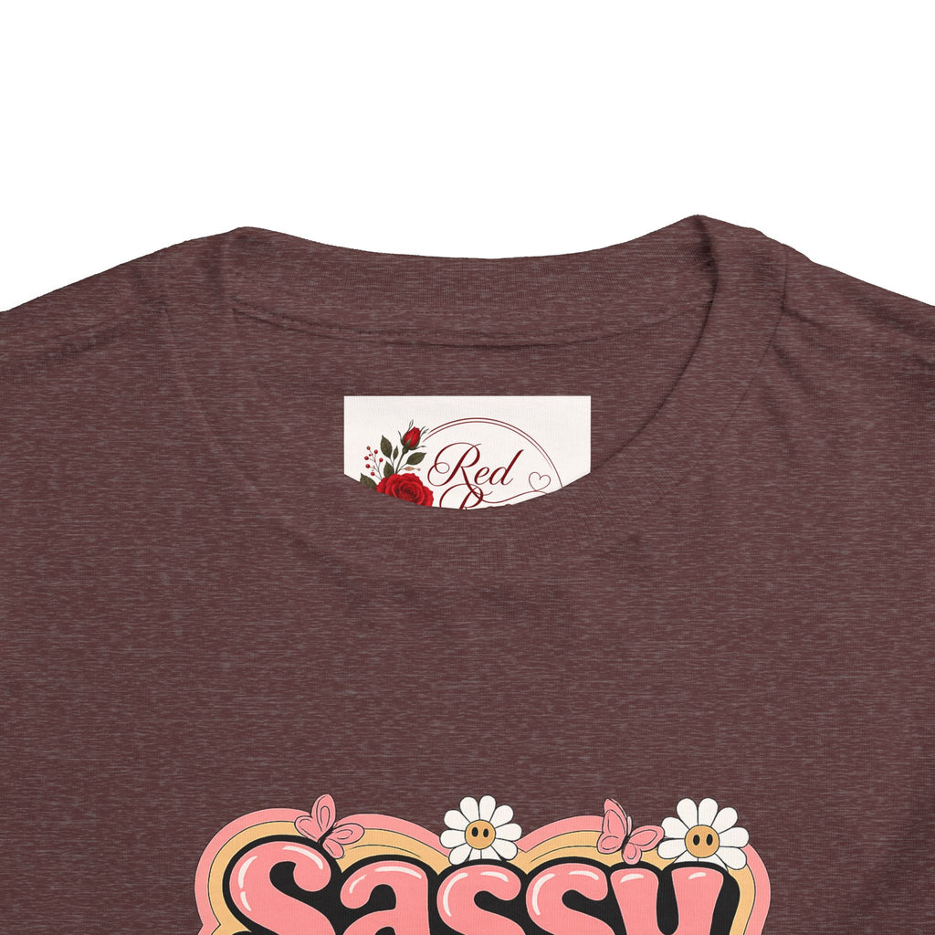 Toddler Tee — "Sassy Little Soul" Retro Flower Power Graphic