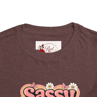 Toddler Tee — "Sassy Little Soul" Retro Flower Power Graphic