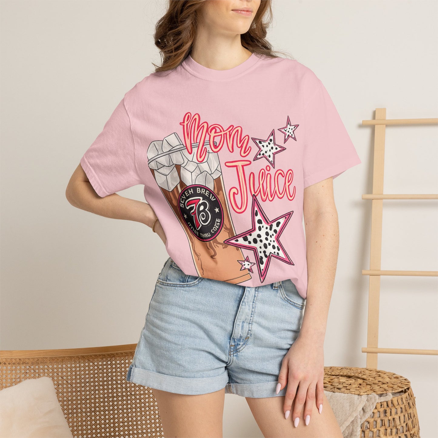 Mom Juice T-Shirt — Retro Milkshake Graphic Tee for Moms