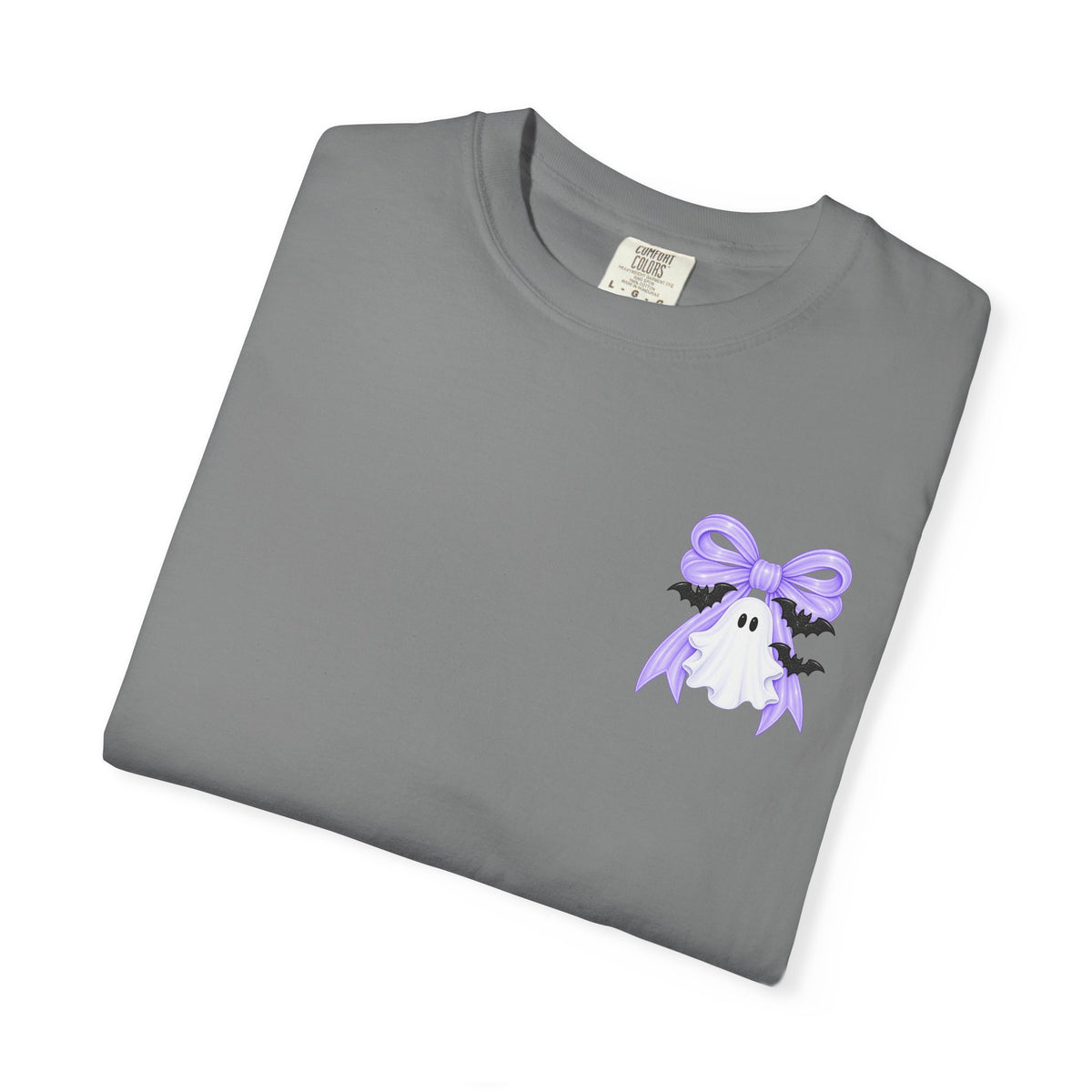 Spooky Season T-Shirt — Cute Purple Bow Ghosts Halloween Tee