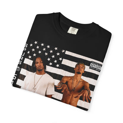 Graphic Photo Tee — Vintage Flag Portrait