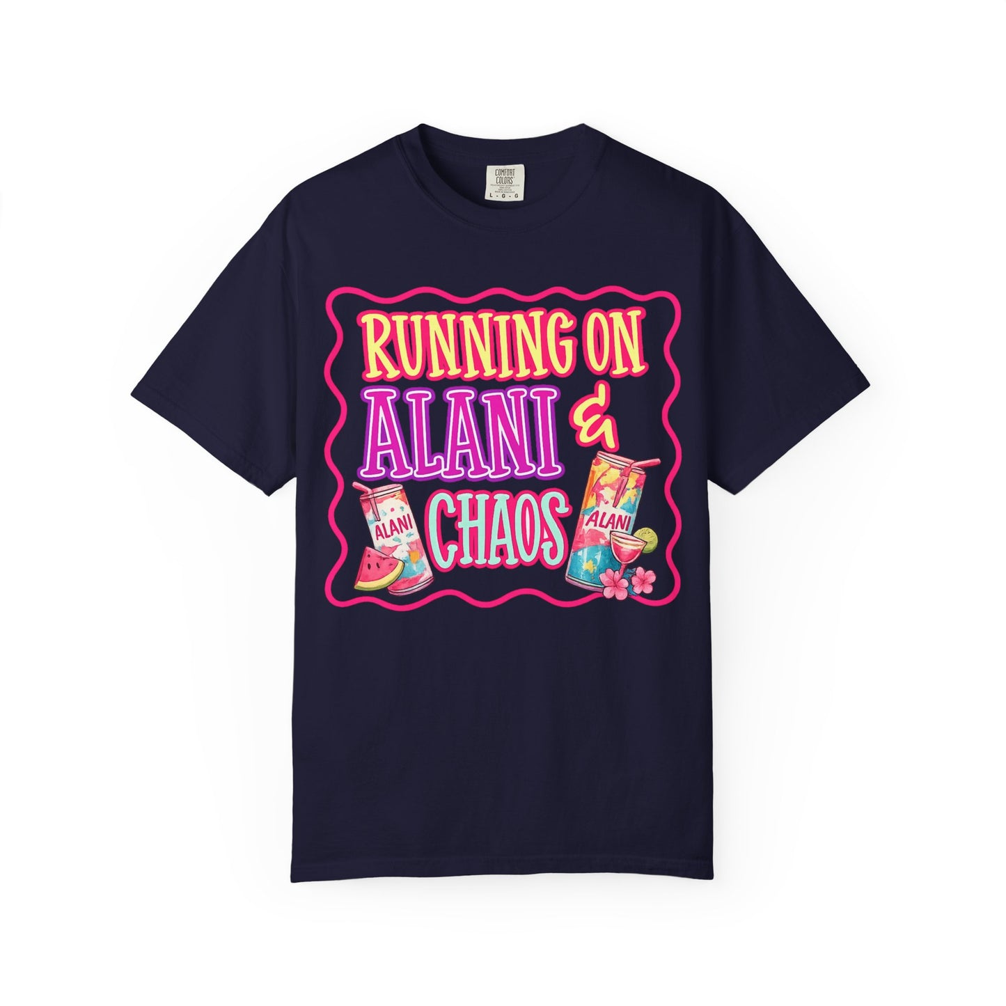 T-Shirt — "Running on Alani & Chaos" Graphic Tee