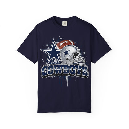 Dallas Cowboys Vintage Helmet & Star Graphic T-Shirt