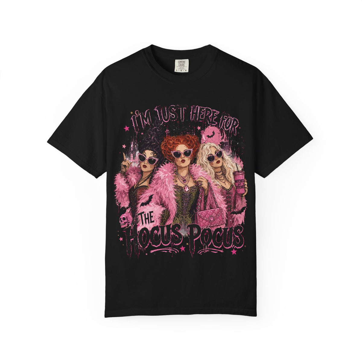 Hocus Pocus Movie Tee — "I'm Just Here for the Hocus Pocus" Halloween T‑Shirt