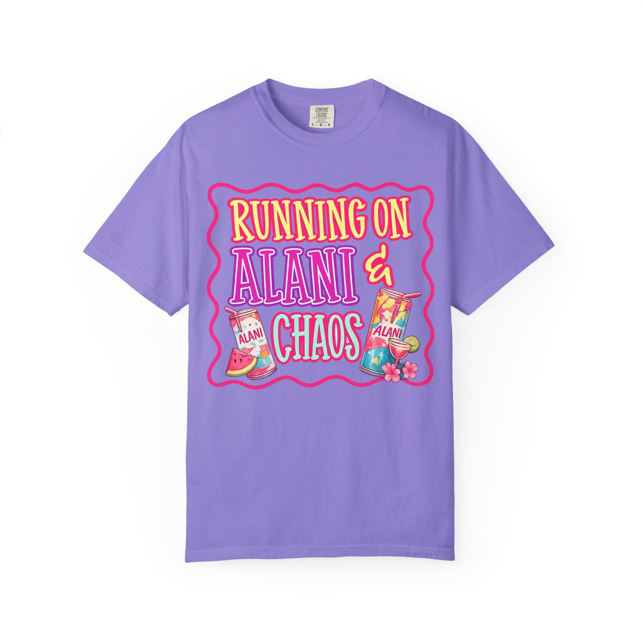 T-Shirt — "Running on Alani & Chaos" Graphic Tee