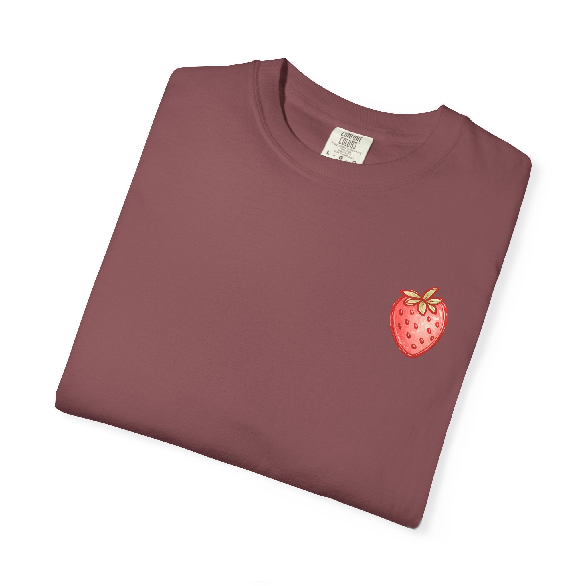 Strawberry Faith T-Shirt — "By Their Fruit You Will Know Them" (Matthew 7:16)