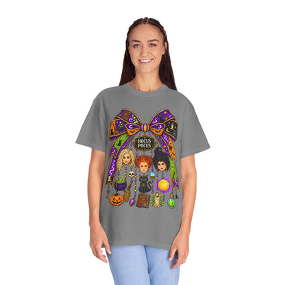 Hocus Pocus Witch Sisters T-Shirt — Halloween Bow Graphic Tee