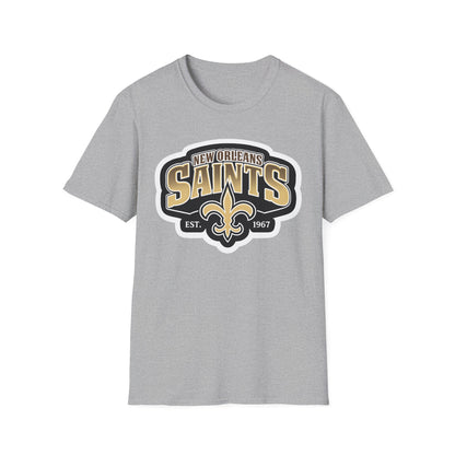 New Orleans Saints Logo T-Shirt — Vintage Fleur-de-Lis Football Tee