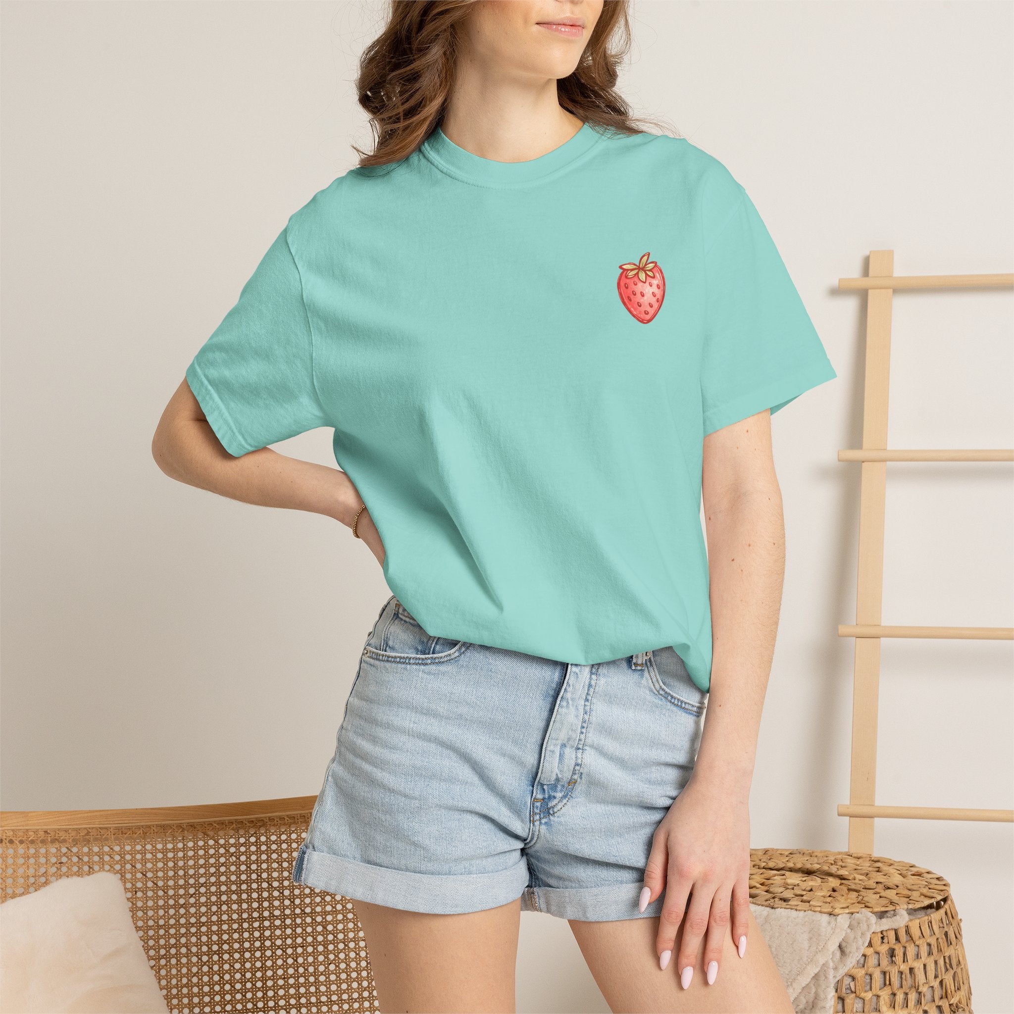Strawberry Faith T-Shirt — "By Their Fruit You Will Know Them" (Matthew 7:16)