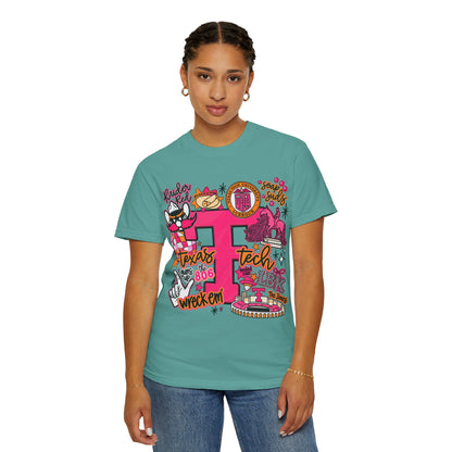 Texas Tech Collage T-Shirt — Red Raiders Icons & 'Wreck ’Em' Graphic