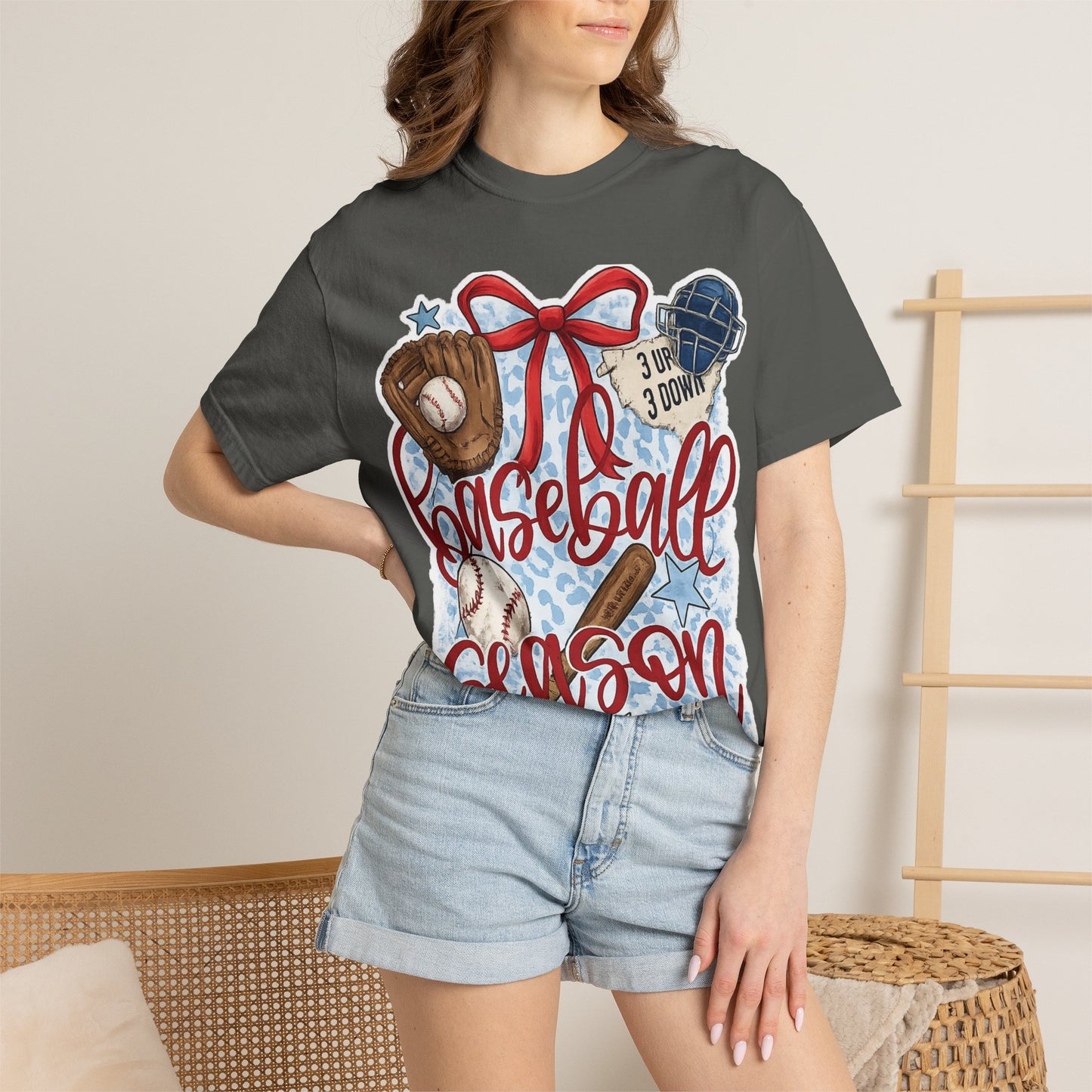 Baseball Season T-Shirt — Retro Gloves, Bat & Ball Sports Tee