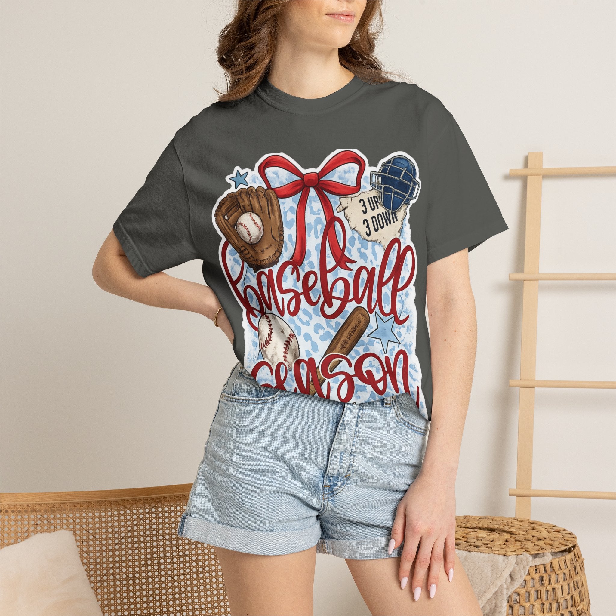 Baseball Season T-Shirt — Retro Gloves, Bat & Ball Sports Tee