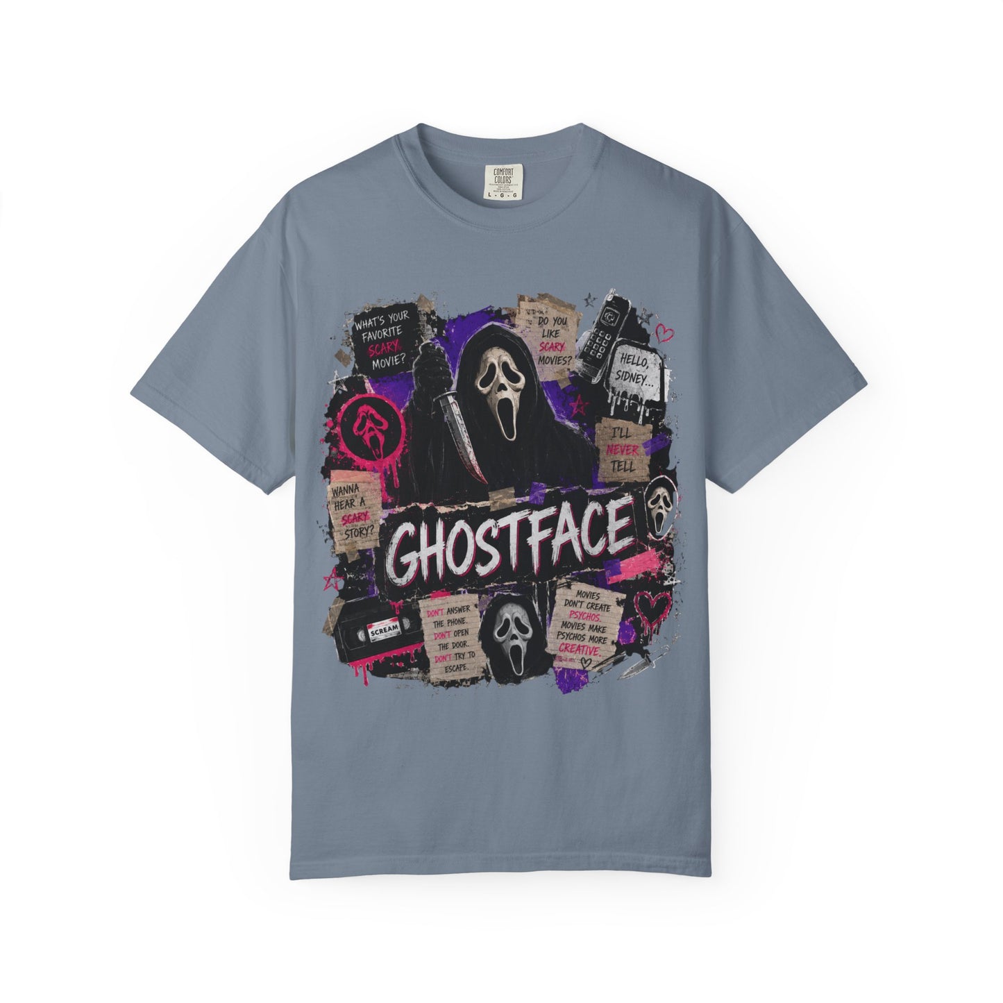 Ghostface Graphic T-Shirt — Horror Movie Scream Mask Tee