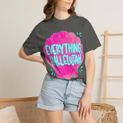 Everything Hallelujah Shell T-Shirt — Bright Beachy Graphic Tee
