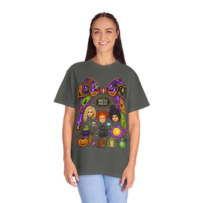 Hocus Pocus Witch Sisters T-Shirt — Halloween Bow Graphic Tee