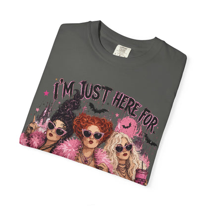 Hocus Pocus Movie Tee — "I'm Just Here for the Hocus Pocus" Halloween T‑Shirt
