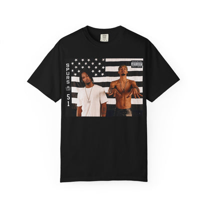 Graphic Photo Tee — Vintage Flag Portrait