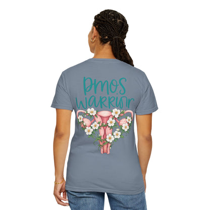 T-Shirt — PMOS Warrior Floral Uterus Support Tee