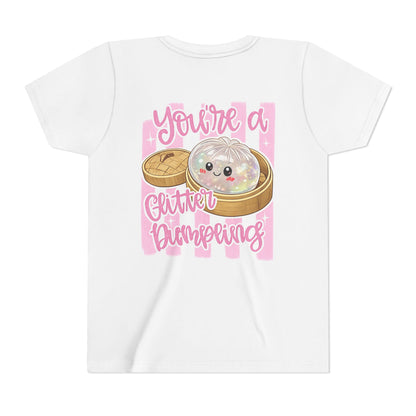 Youth Tee — Cute Glitter Dumpling Kids T‑Shirt ("You're a Glitter Dumpling")